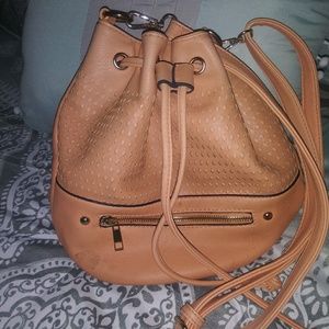 Coral color purse or bag